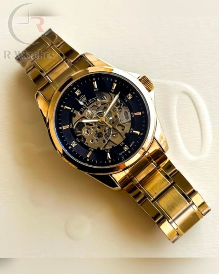 (OS) Rolex Automatic Metal Gold black