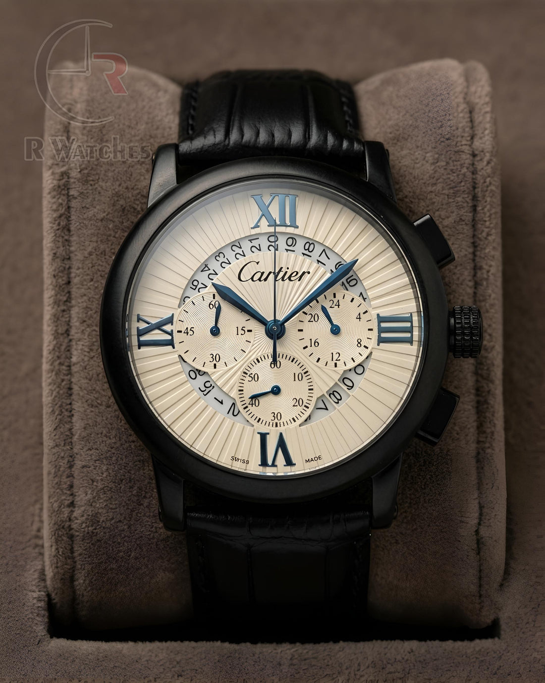 (OS) Cartier Leather White Black