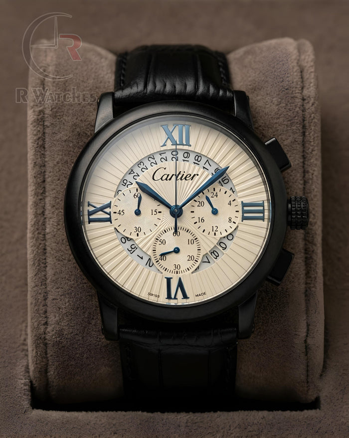 (OS) Cartier Leather White Black