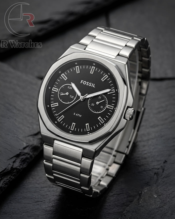 (SS) Fossil Silver Black