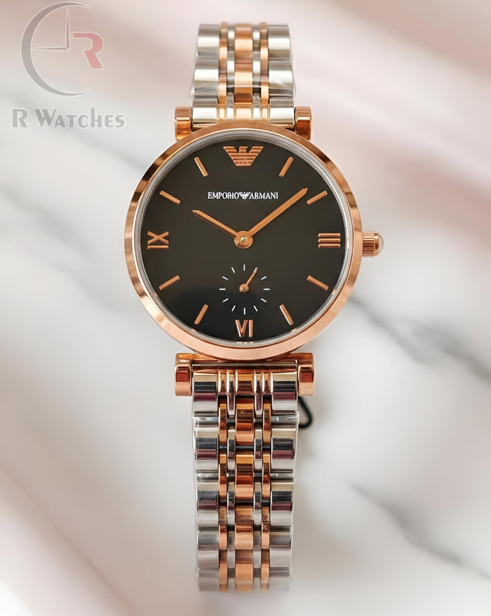 (SS)⭐ Emporio Armani dual tone Black