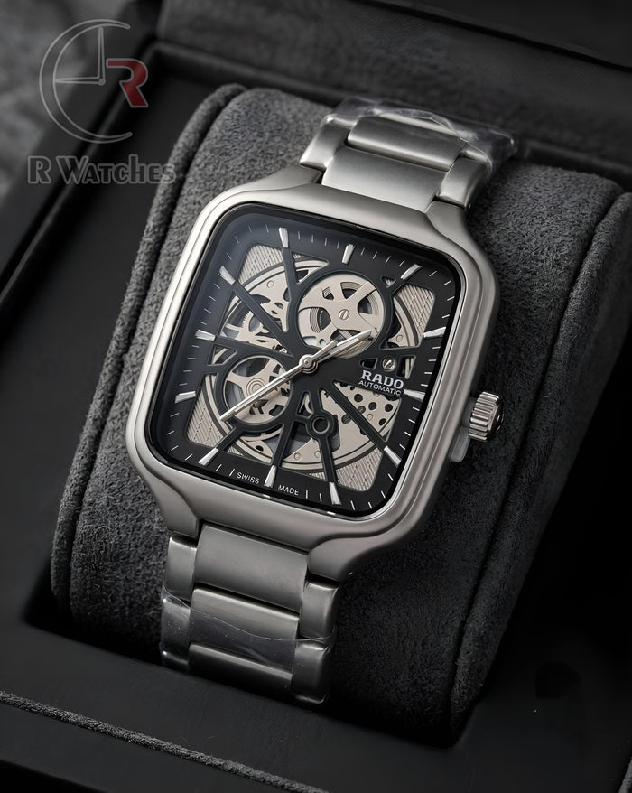 (OS2) Rado Machinery Silver Black