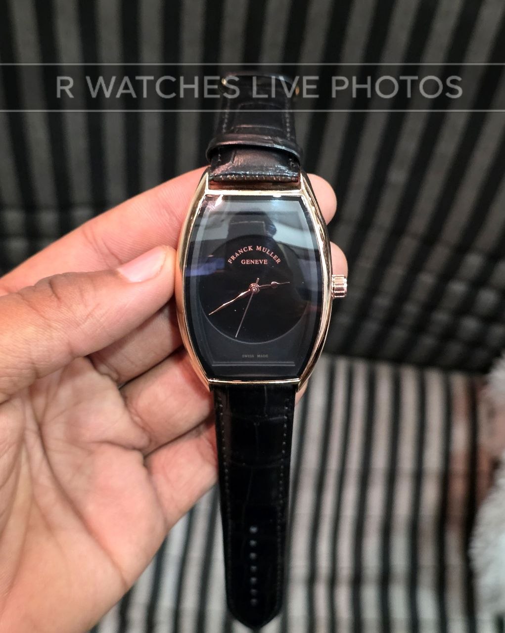 (OS3)⭐ Frank Muller leather Rose Gold