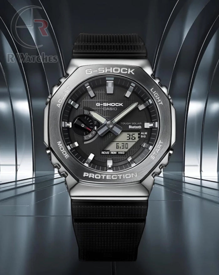 (OS2) G-Shock ga silver black dial