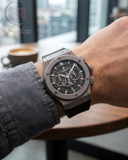 (SS) Hublot Leather Full Black
