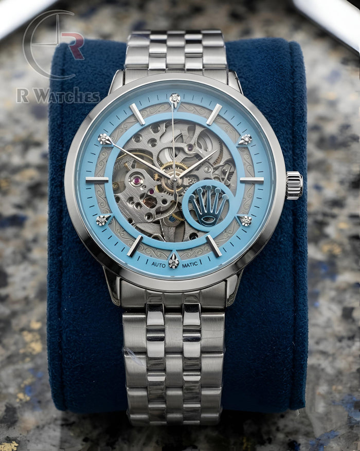 (OS) Rolex Automatic Tiffany Blue Silver