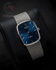(SS) Rolex Silver Nevy Blue
