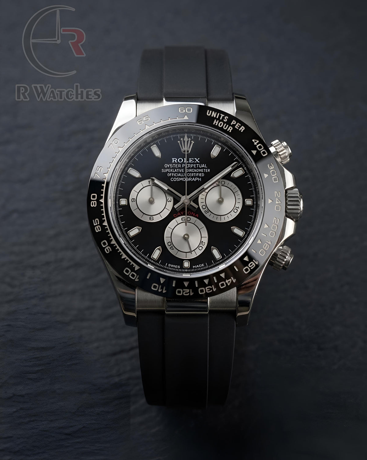 (OS2) Rolex Silicon Silver Black Dial