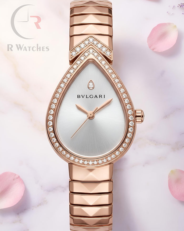 (OS)⭐ Bvlgari Girls Rose Gold White Dial