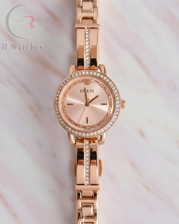 (OS) Guess rose gold pink