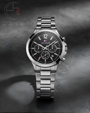 (OS) Tommy Hilfiger new silver black