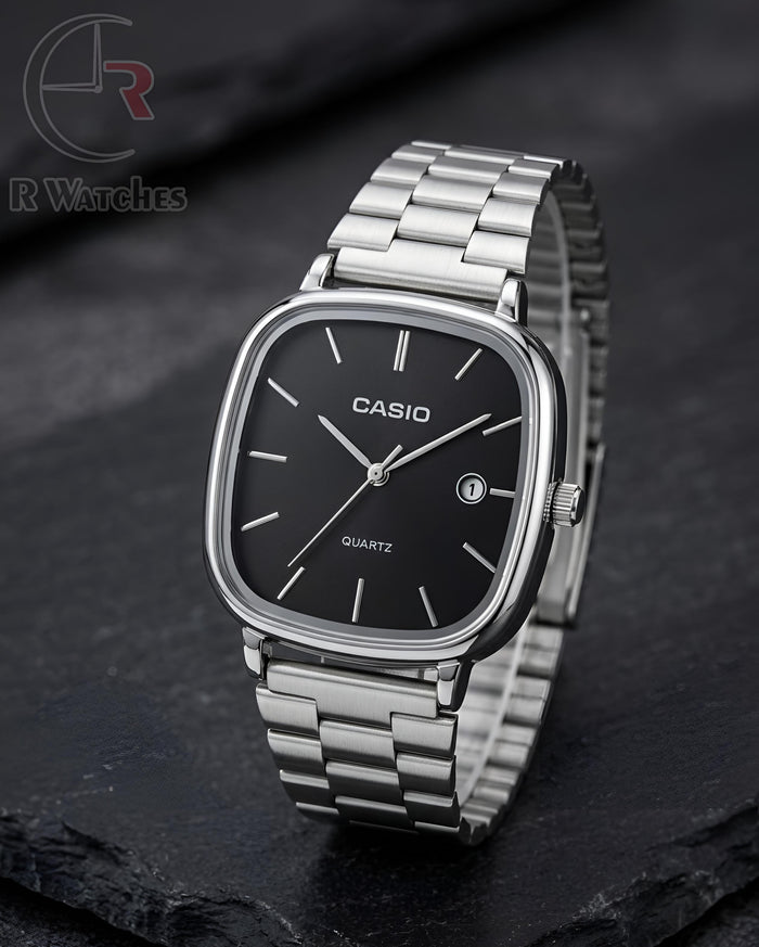 (OS5)⭐ Casio Old Money silver black
