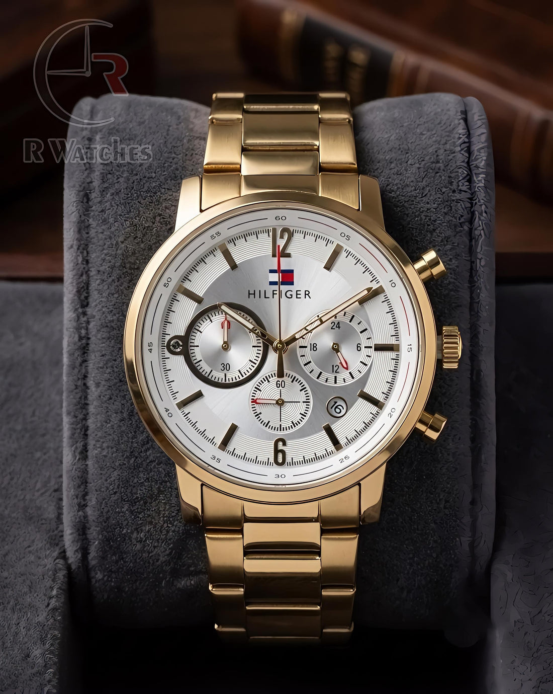 (OS) Tommy Hilfiger Gold White
