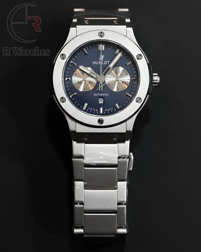 (OS)⭐ Hublot Silver Nevy Blue
