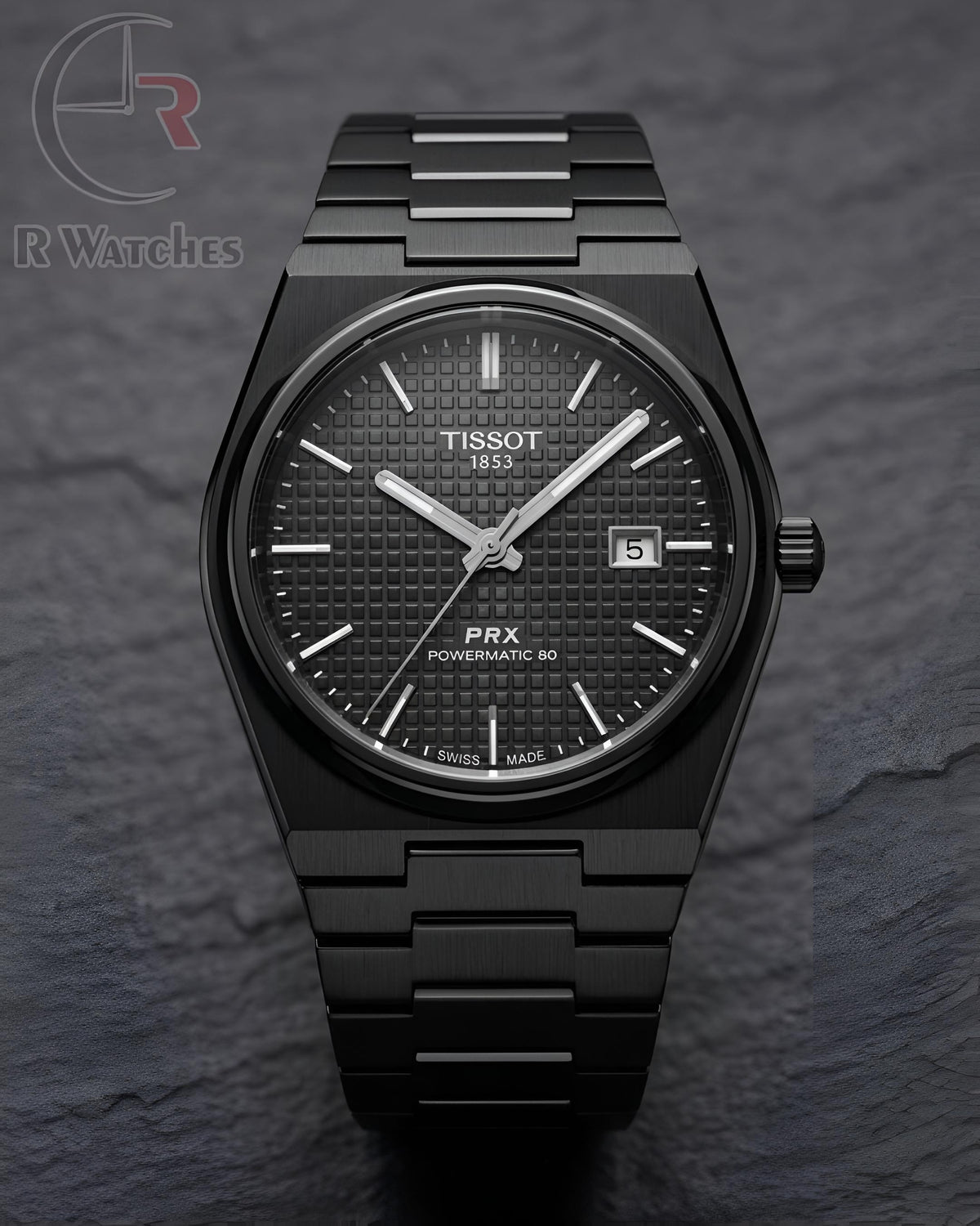 (OS4)⭐ Tissot prx powermatic full black