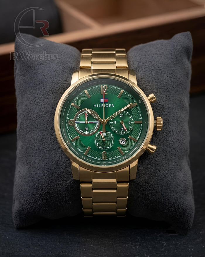 (OS) Tommy Hilfiger Gold Green
