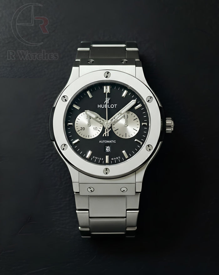 (OS) Hublot Silver Black