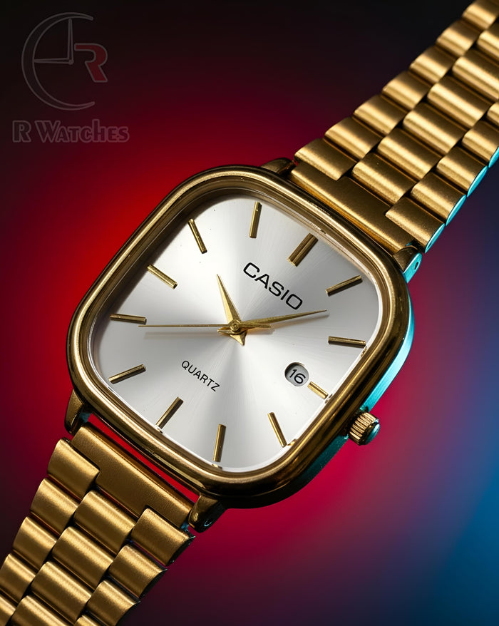(OS) Casio old money gold white