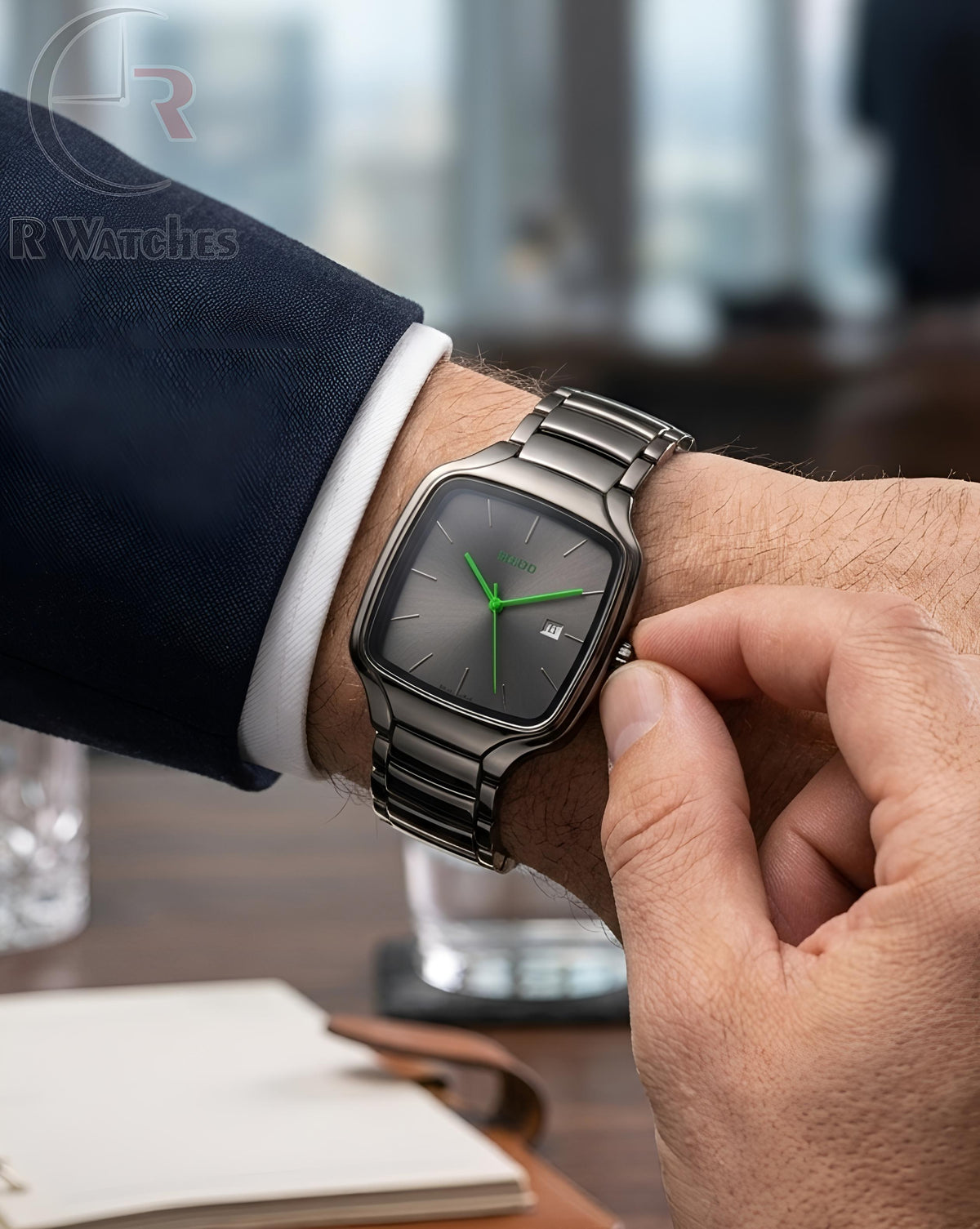 (OS2)⭐ Rado new black green