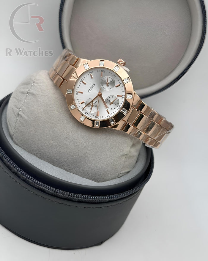 (SS) Guess girls Rose Gold White