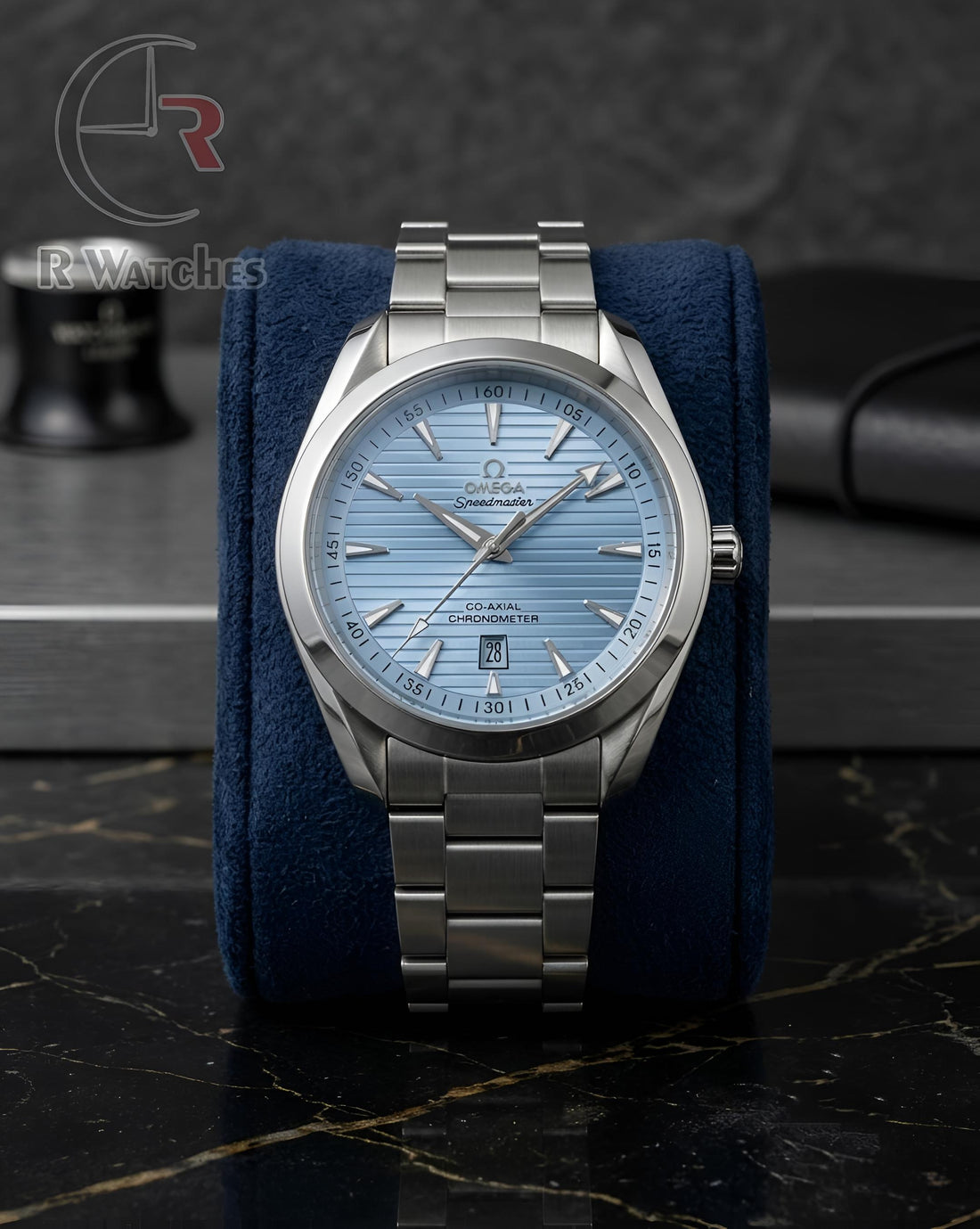 (OS) Omega Silver Dark Tiffany Blue