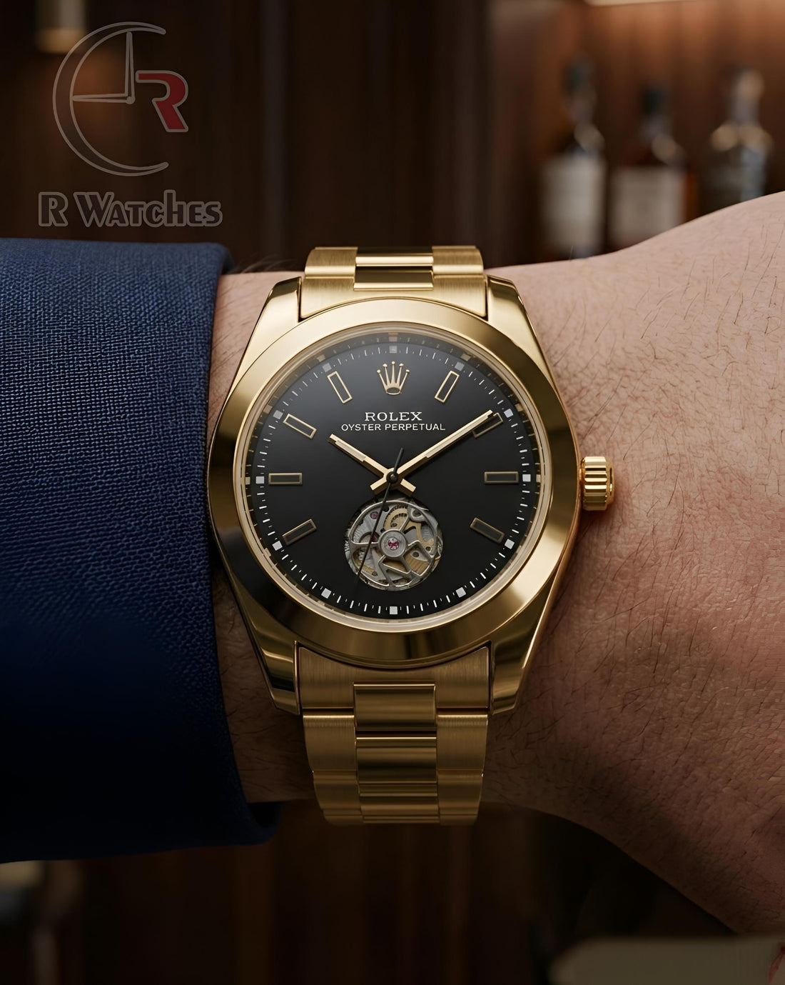 (OS2) Rolex Automatic Black Gold