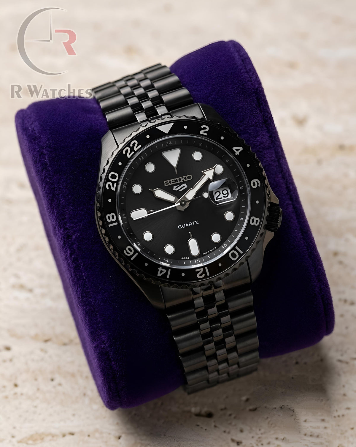 (SS) Seiko Full Black