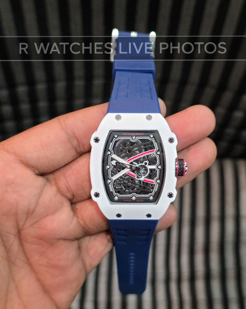 (OS3)⭐ RM Silicon Blue White Dial