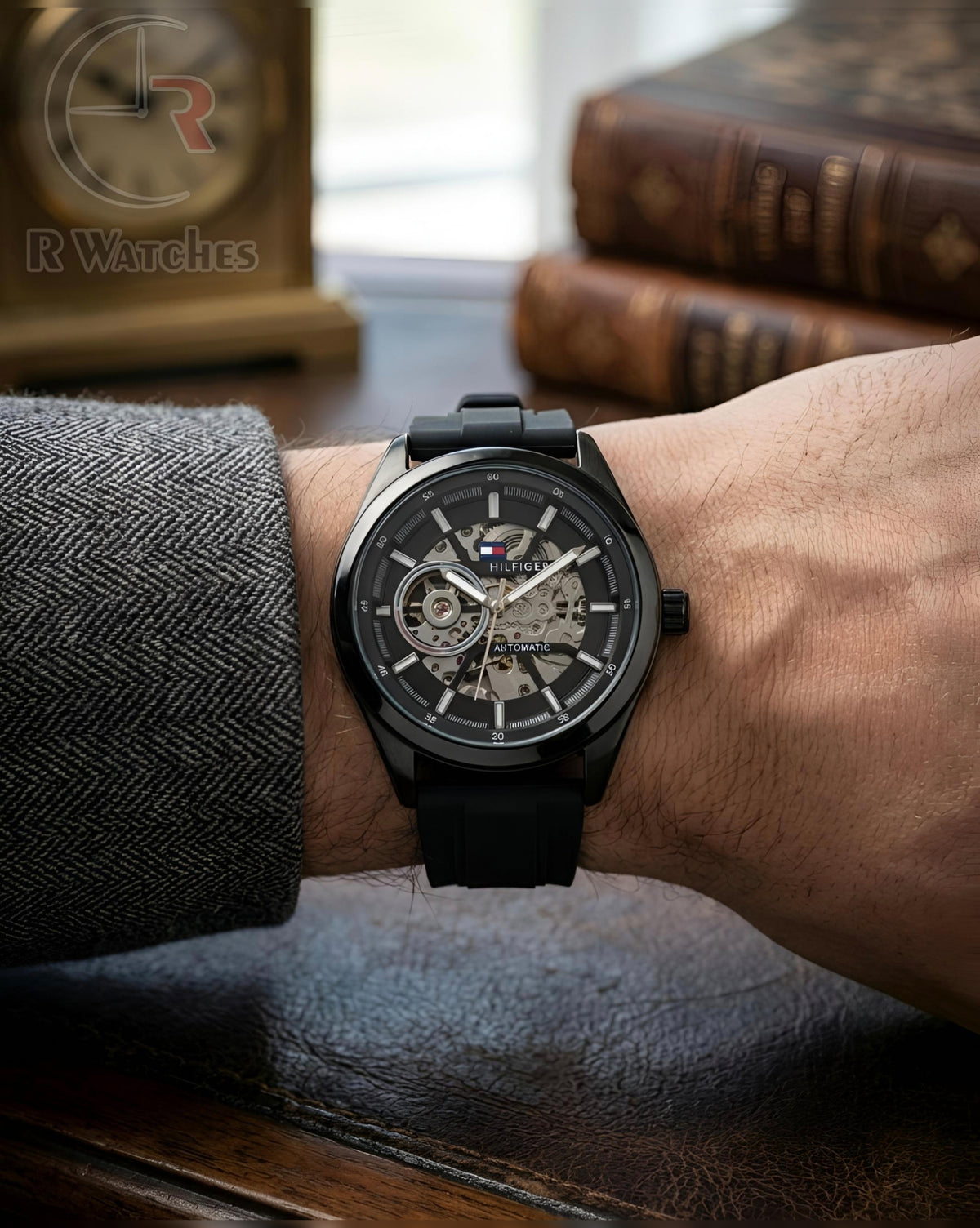 (OS)⭐ Tommy Hilfiger automatic silicon black