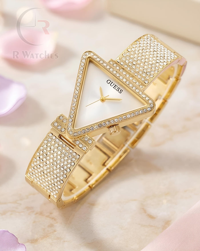 (OS) Guess Girls Diomond Edition Gold White