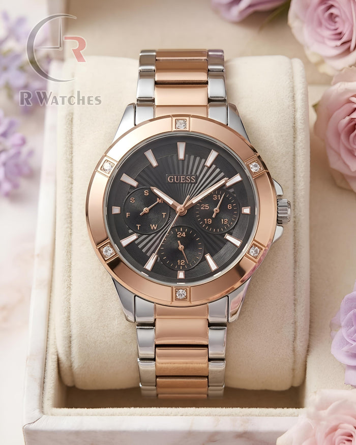 (OS) Guess Girls Rose Gold Black