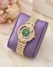 (OS) Dior Girls Diamond Green Gold