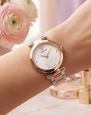 (OS)⭐ Versace Girls Rose Gold White Dial