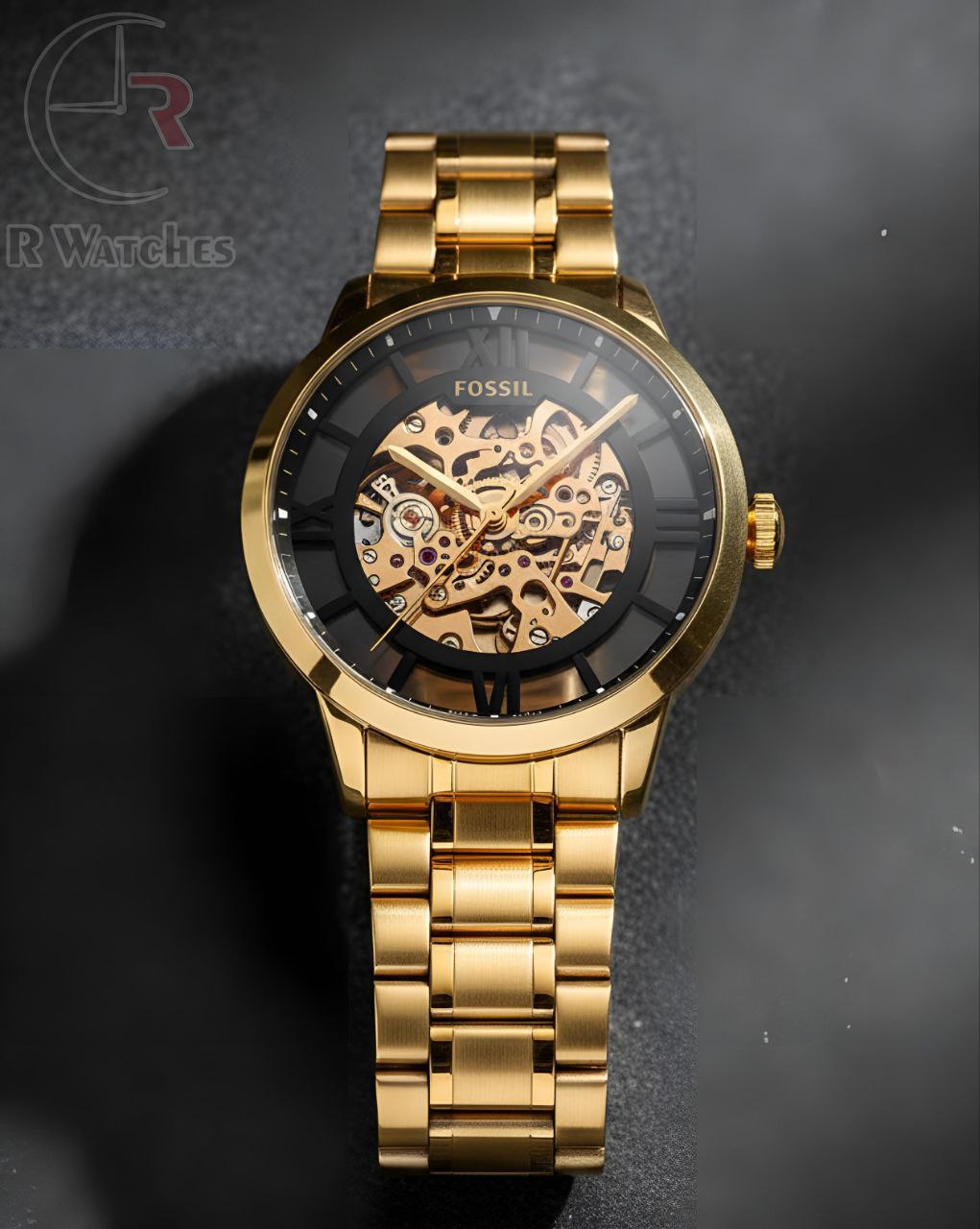 (OS3) Fossil automatic transparent gold