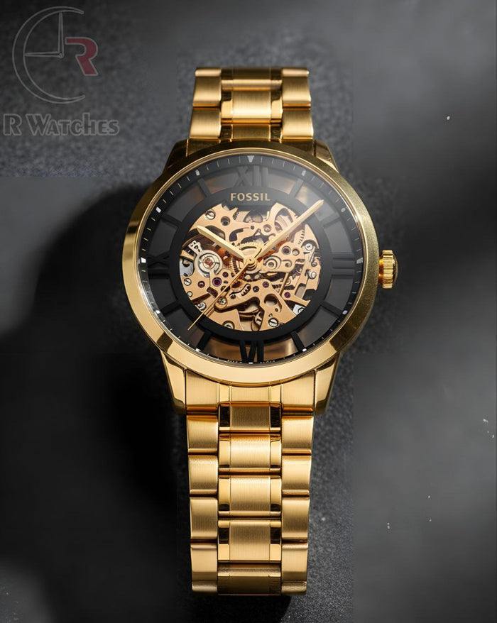 (OS3) Fossil automatic transparent gold