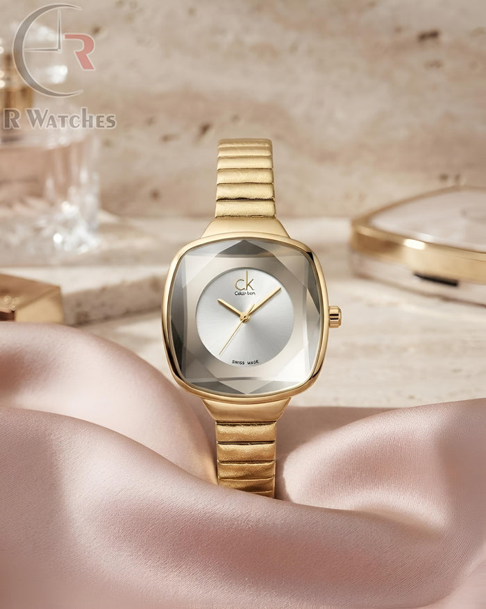 (OS) CK Girls Diamond Cutt Gold White