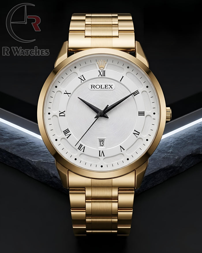 (SS) Rolex Gold White