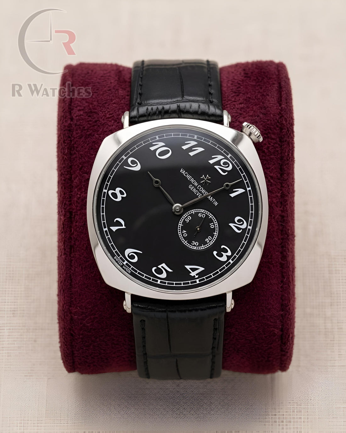 (OS) Vacheron Constantin Leather Black Silver