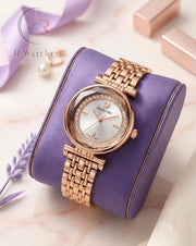 (SS) Swarovski Girls Diamond Rose Gold White