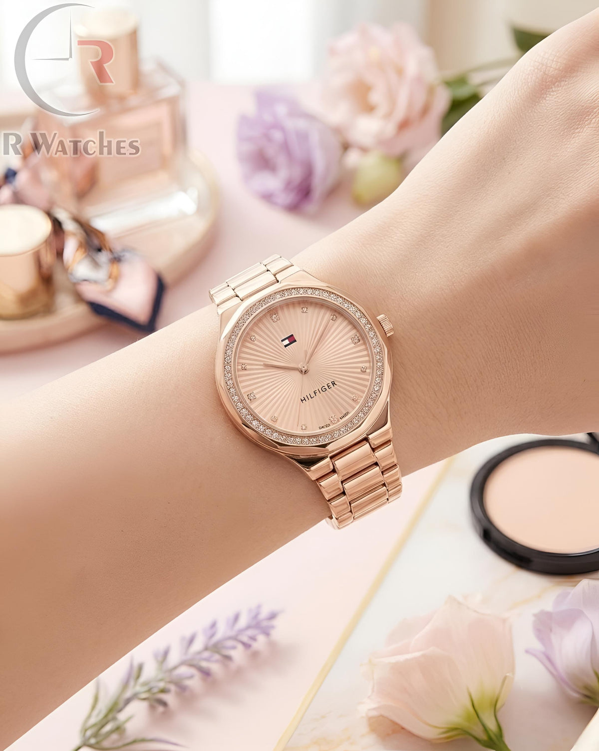 (OS) Tommy Hilfiger Girls Full Rose Gold