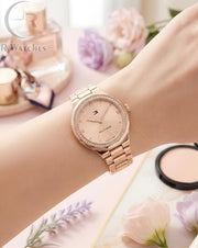 (OS) Tommy Hilfiger Girls Full Rose Gold