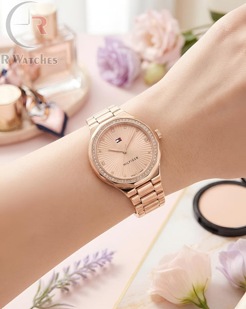 (OS) Tommy Hilfiger Girls Full Rose Gold