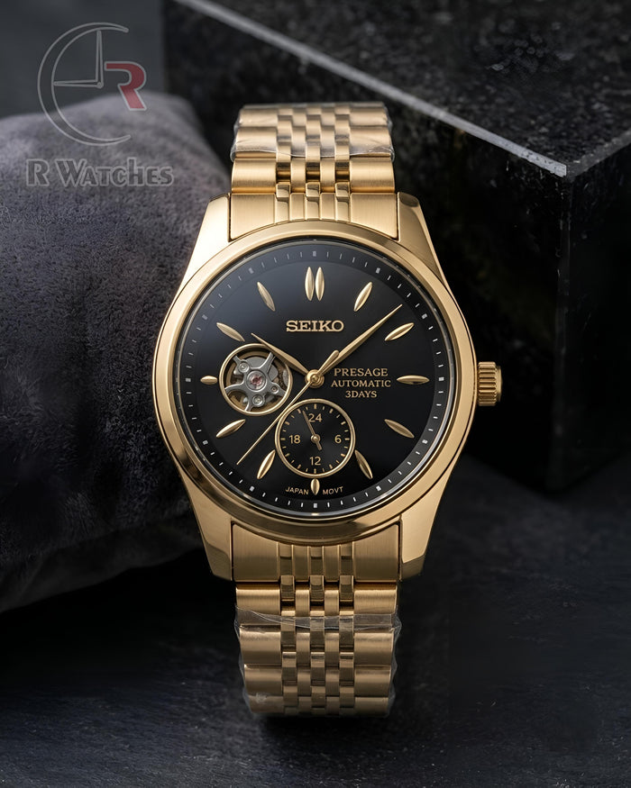 (OS) Seiko Automatic Black Gold