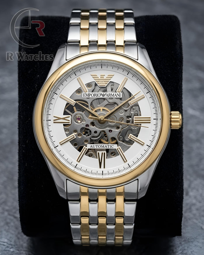 (OS) Armani Automatic Dual Tone White