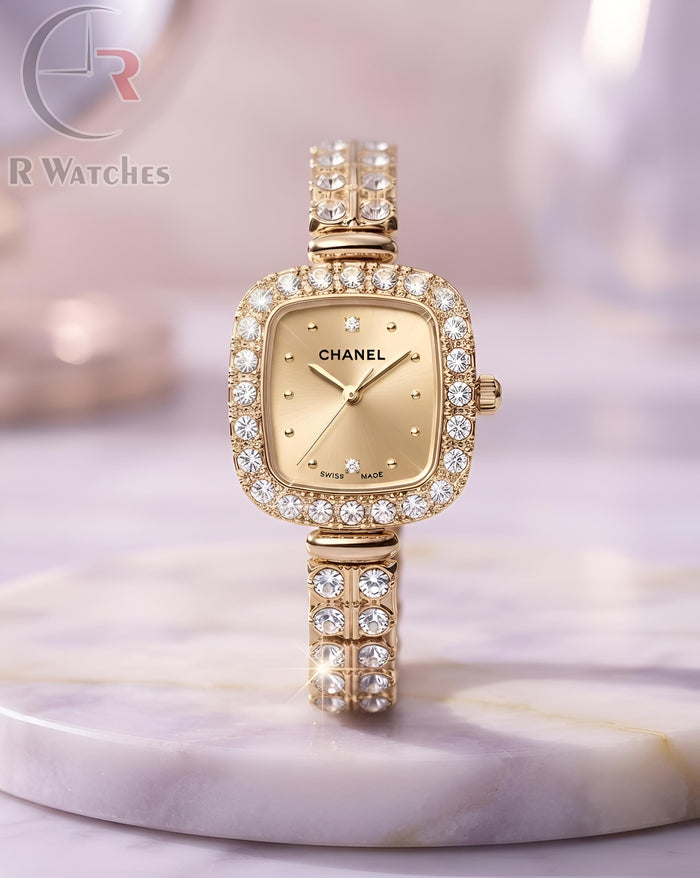 (OS) Chanel Girls Diamond Full Gold