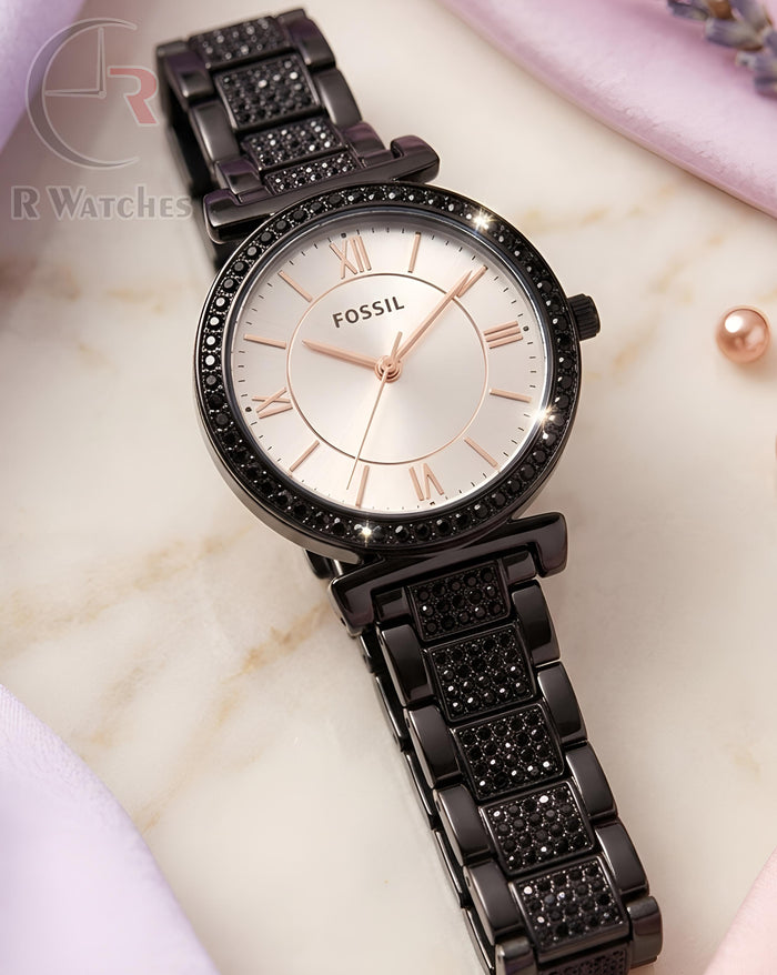 (OS) Fossil girls black in white diamond