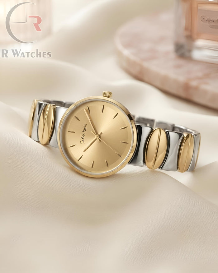 (OS) CK Girls Dual Tone Gold