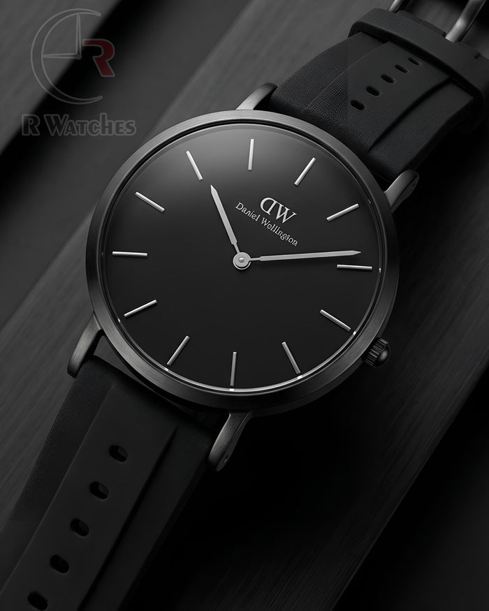 (OS)⭐ DW Silicon Black Silver Dial