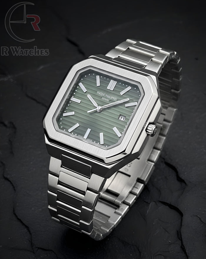 (OS)⭐ Patek philip silver green