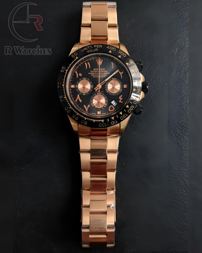 (SS) Rolex Rose Gold Black